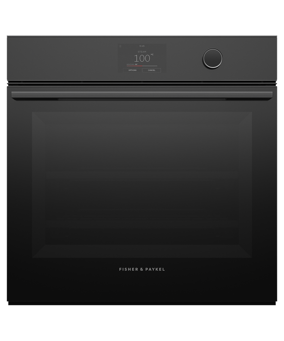Fisher & Paykel Os60smtdb1 Built In Steam Combi Oven Black/Salmon