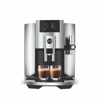 Jura E8 Freestanding Coffee Machine in Chrome