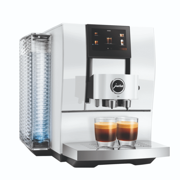 Jura Z10 Freestanding Coffee Machine in Aluminium White