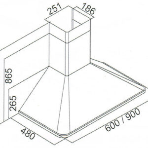 Kaiser A 6315 Em Eco Empire 60cm Chimney Cooker Hood