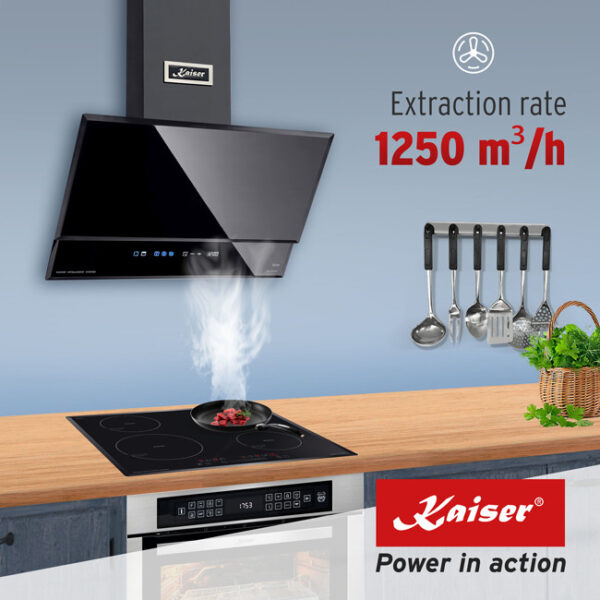Kaiser AT 6410 F Eco Avantgarde Pro 60cm Angled Cooker Hood