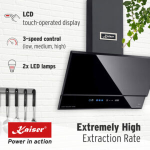 Kaiser AT 6410 F Eco Avantgarde Pro 60cm Angled Cooker Hood