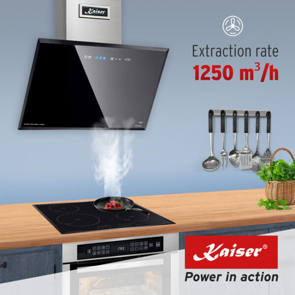 Kaiser AT 6430 F Eco Avantgarde Pro 60cm Angled Cooker Hood