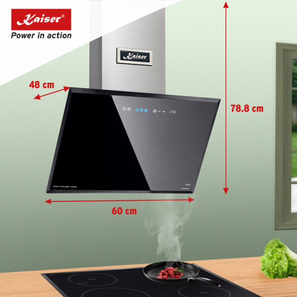 Kaiser AT 6430 F Eco Avantgarde Pro 60cm Angled Cooker Hood