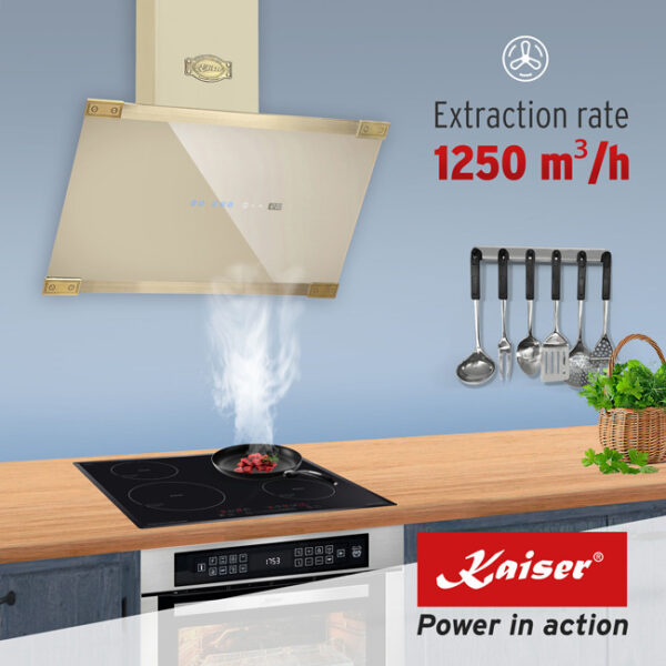 Kaiser AT 6445 ElfAD Eco Art Deco 60cm Angled Cooker Hood