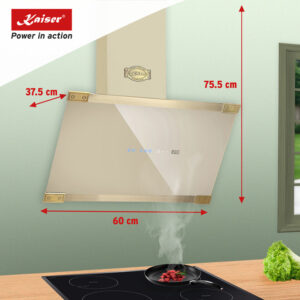 Kaiser AT 6445 ElfAD Eco Art Deco 60cm Angled Cooker Hood