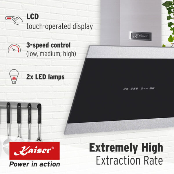 Kaiser AT 7435 Eco Grand Chef 70cm Angled Cooker Hood