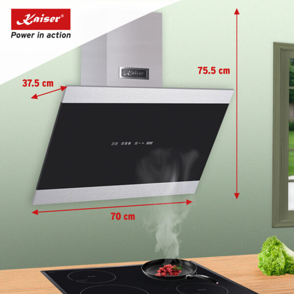 Kaiser AT 7435 Eco Grand Chef 70cm Angled Cooker Hood