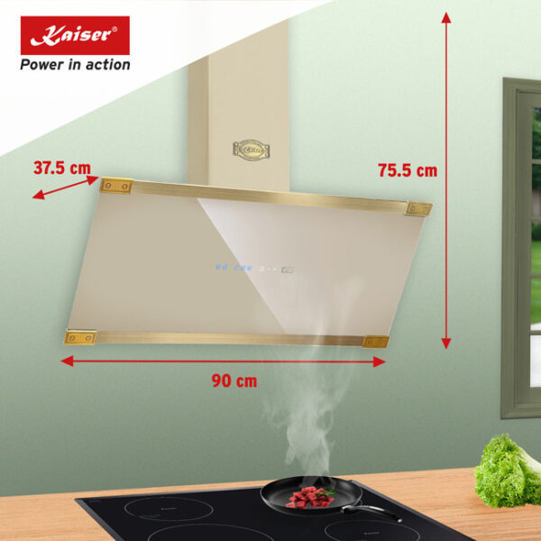 Kaiser AT 9445 ElfAD Art Deco 90cm Angled Cooker Hood