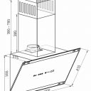 Kaiser AT 9445 ElfAD Art Deco 90cm Angled Cooker Hood