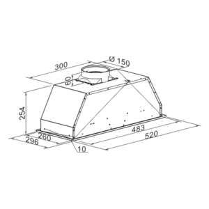 Kaiser EA 543 M Avantgarde Pro Built In Cooker Hood