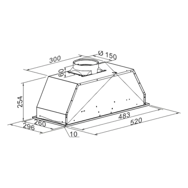 Kaiser EA 543 M Avantgarde Pro Built In Cooker Hood