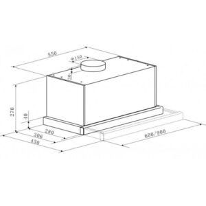 Kaiser EA 644 Eco Grand Chef Telescopic Cooker Hood
