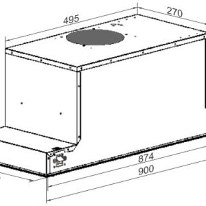 Kaiser EA 946 W Eco Avantgarde Pro 90cm Built In Cooker Hood
