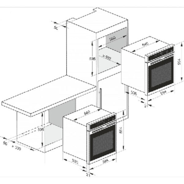 Kaiser EH 6326 Sp Grand Chef Built In Single Oven