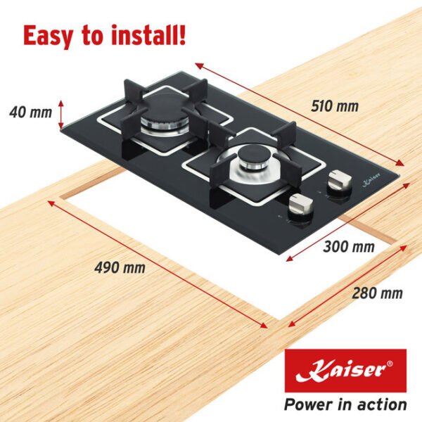 Kaiser KCG 3382 Grand Chef 30cm Domino Gas Hob