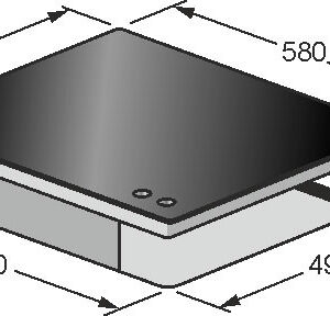 Kaiser KCG 6380 Turbo Grand Chef Turbo Gas Hob