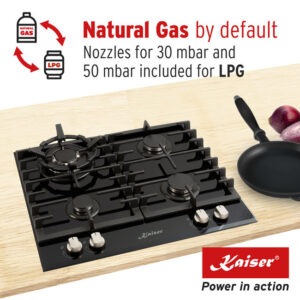 Kaiser KCG 6380 Turbo Grand Chef Turbo Gas Hob