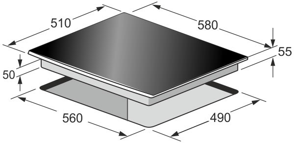 Kaiser KCT 6395 IElfEm Empire 58cm Induction Hob
