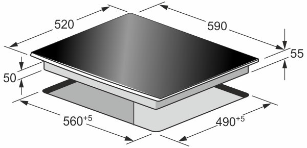 Kaiser KCT 67 FIW La Perle 59cm Induction Hob