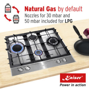 Kaiser KG 6364 Turbo Romb Grand Chef 60cm Gas Hob