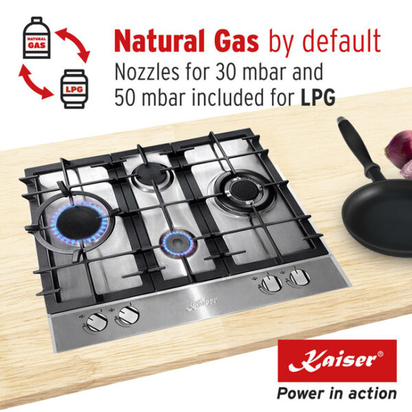 Kaiser KG 6364 Turbo Romb Grand Chef 60cm Gas Hob