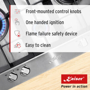 Kaiser KG 6364 Turbo Romb Grand Chef 60cm Gas Hob