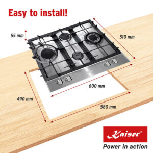 Kaiser KG 6364 Turbo Romb Grand Chef 60cm Gas Hob