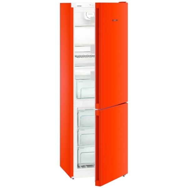 LIEBHERR CNNO4313 Freestanding fridge freezer with a 3 drawer freezer in neon orange - 2