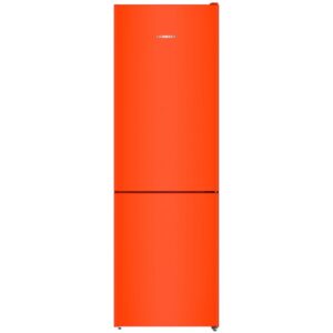 LIEBHERR CNNO4313 Freestanding fridge freezer with a 3 drawer freezer in neon orange