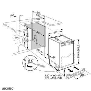 LIEBHERR UIKo1550 Premium fully integrated pull out | Built-in Larder Fridge - 5