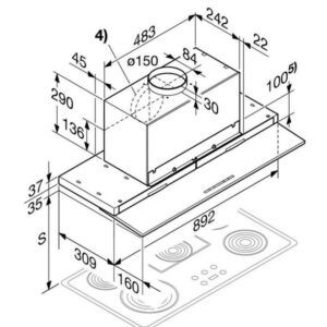 Miele DA3698 Ceiling Extractor Hood - 4