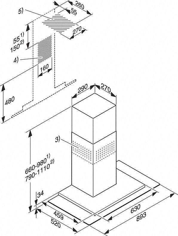 Miele DA5798W 90cm Wall Extractor Hood