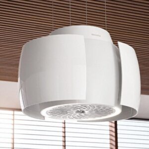 Miele DA7378D Island Extractor Hood in Brilliant White