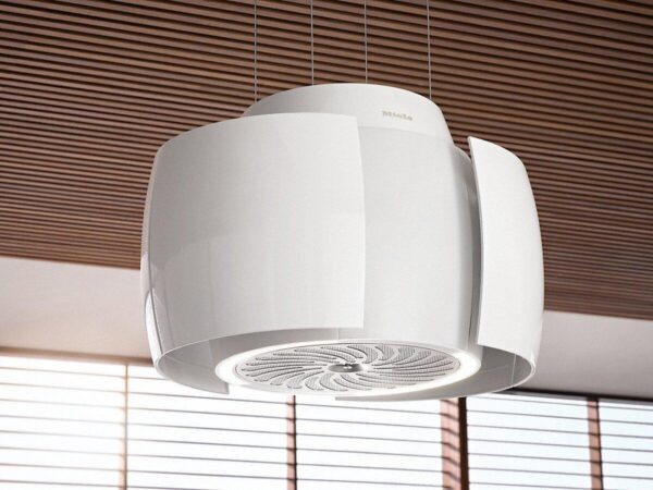 Miele DA7378D Island Extractor Hood in Brilliant White