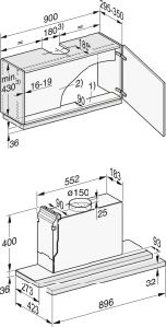 Miele DAS2920 90cm Telescopic Built In Extractor Hood