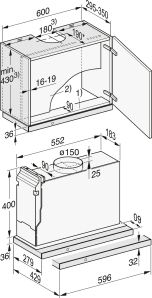 Miele DAS4630 60cm Built In Extractor Hood