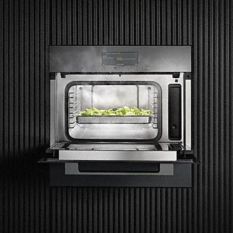 Miele DGM7440 Built In Steam Oven & Microwave in Obsidian Black