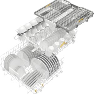 Miele G5210 SC Freestanding Dishwasher with 3D Cutlery Tray in Stainless Steel - 3