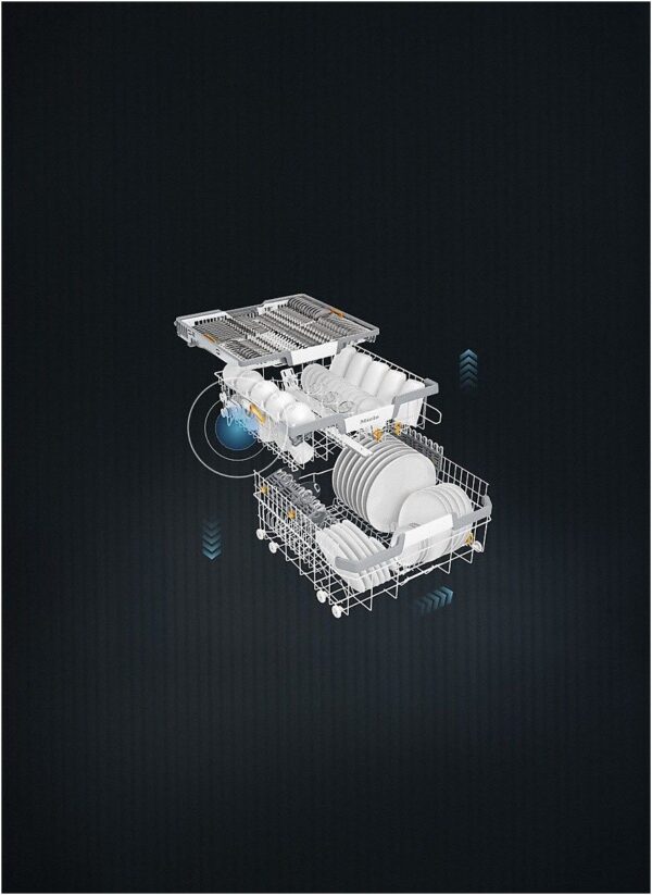 Miele G7110SC Freestanding Dishwasher in Clean Steel - 4