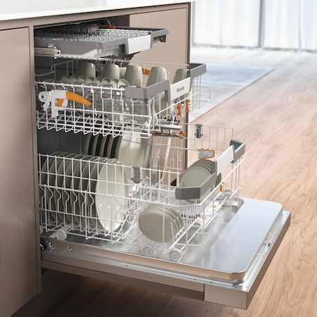 Miele G7210SCI Semi-Built In Dishwasher in Clean Steel