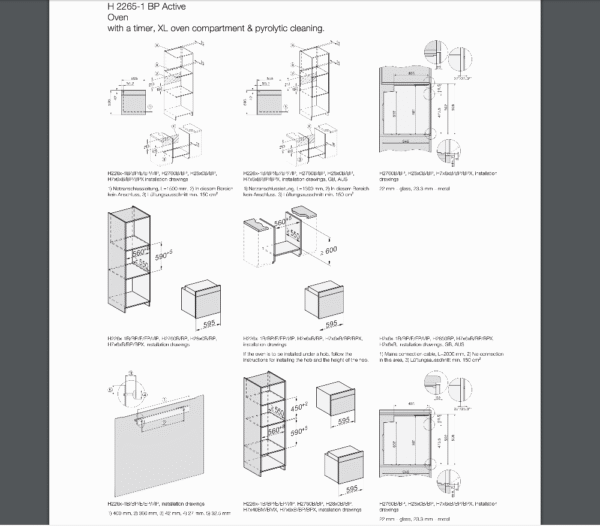 Miele H2265-1BP Built In Single Oven - 3