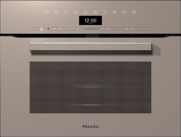 Miele H7440BM Built In Microwave Combi Oven in Pearl Beige