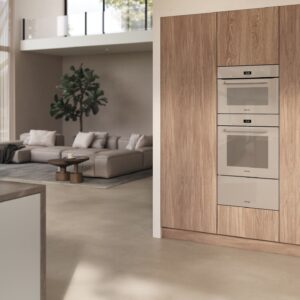 Miele H7440BM Built In Microwave Combi Oven in Pearl Beige