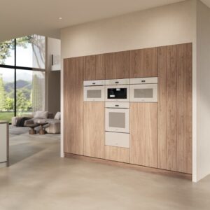 Miele H7440BMX Built In Microwave Combi Oven in Pearl Beige