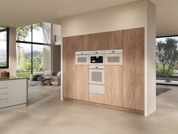 Miele H7440BMX Built In Microwave Combi Oven in Pearl Beige