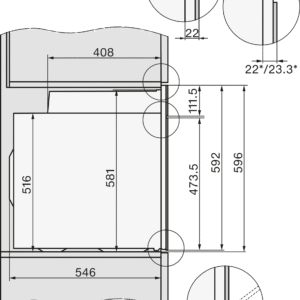 Miele H7660BP Built In Single Oven
