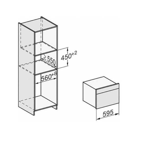 Miele H7840BMX Built In Microwave Combi Oven in Obsidian Black