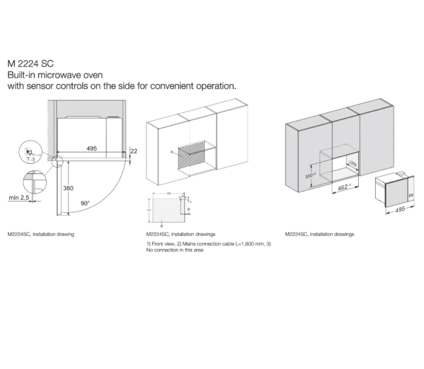 Miele M2224SC Built In Microwave Oven