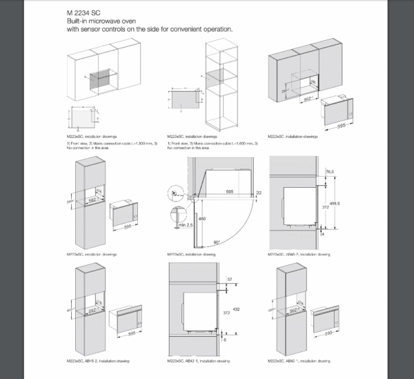 Miele M2234SC Built In Microwave Oven
